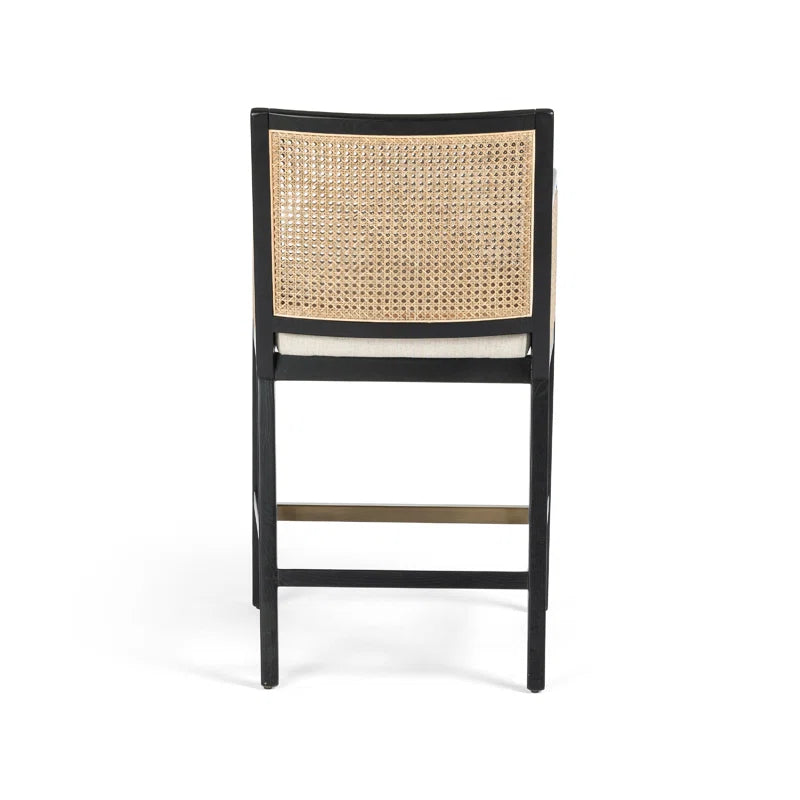 Octavia Upholstered Counter Stool with Solid Wood Frame