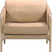 Tov Furniture Chakka Tan Genuine Leather Accent Chair