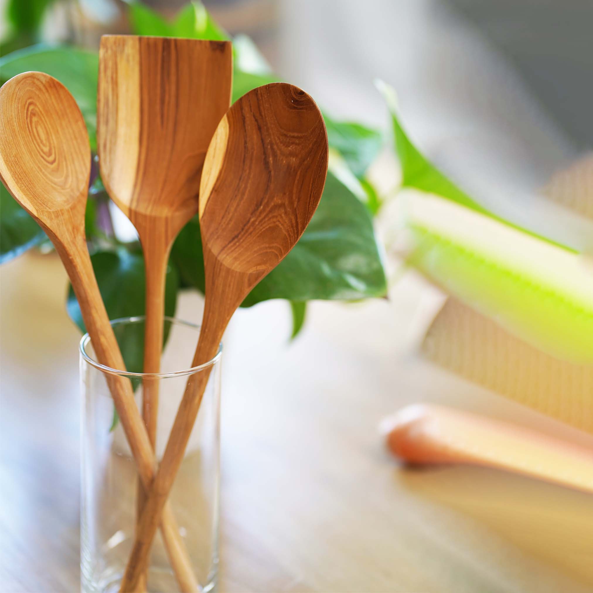 Teak/Spoons