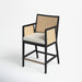 Octavia Upholstered Counter Stool with Solid Wood Frame