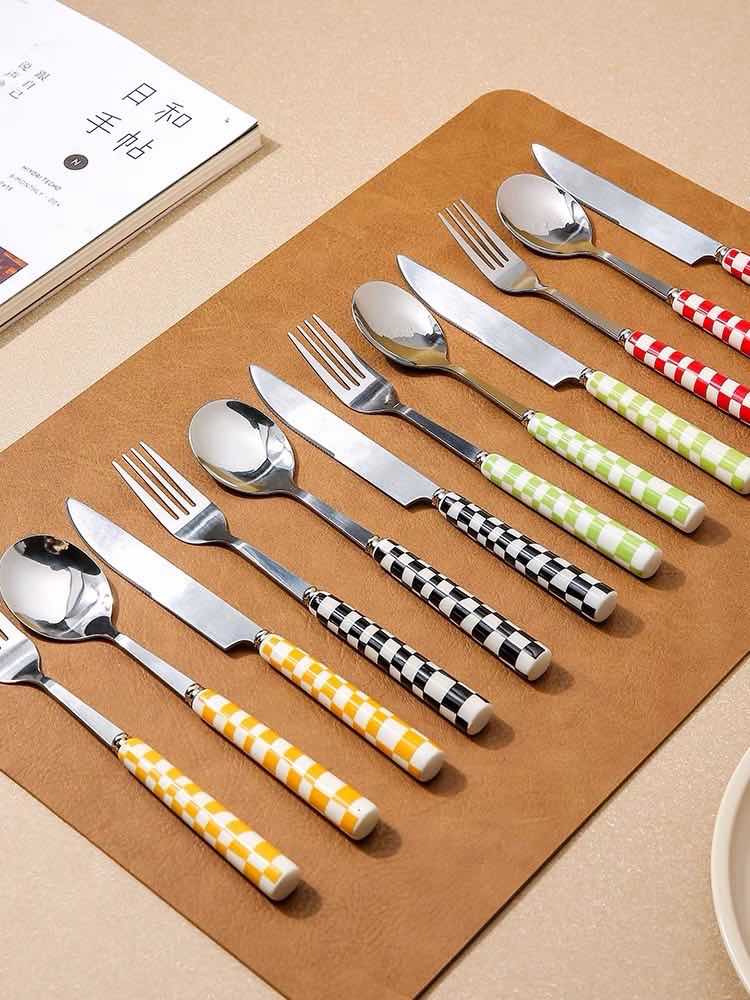 Checkered/Flatware