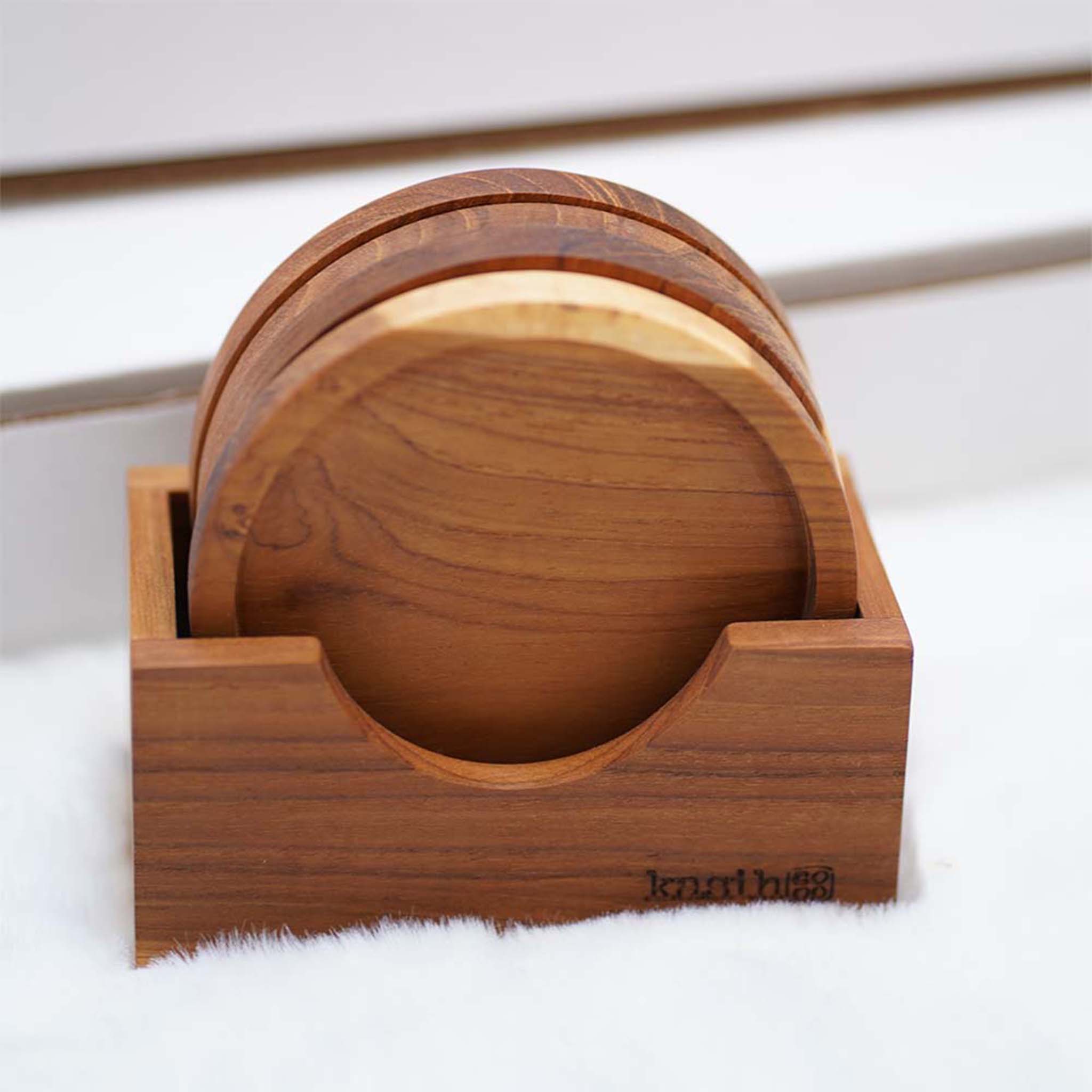 Teak/Coaster