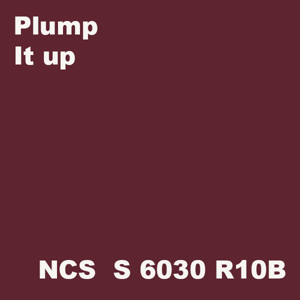 Plump/It up