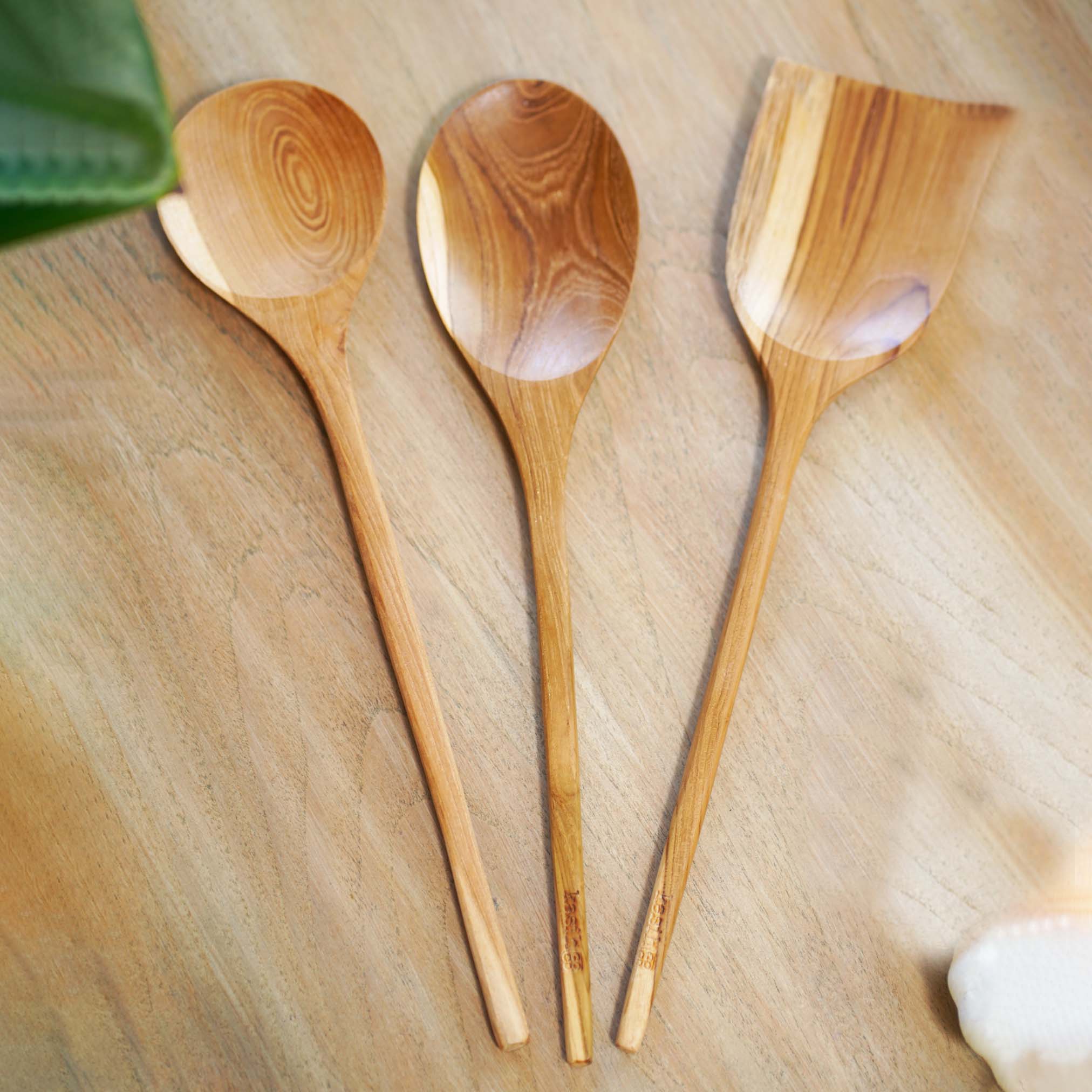 Teak/Spoons