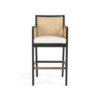 Octavia Upholstered Counter Stool with Solid Wood Frame