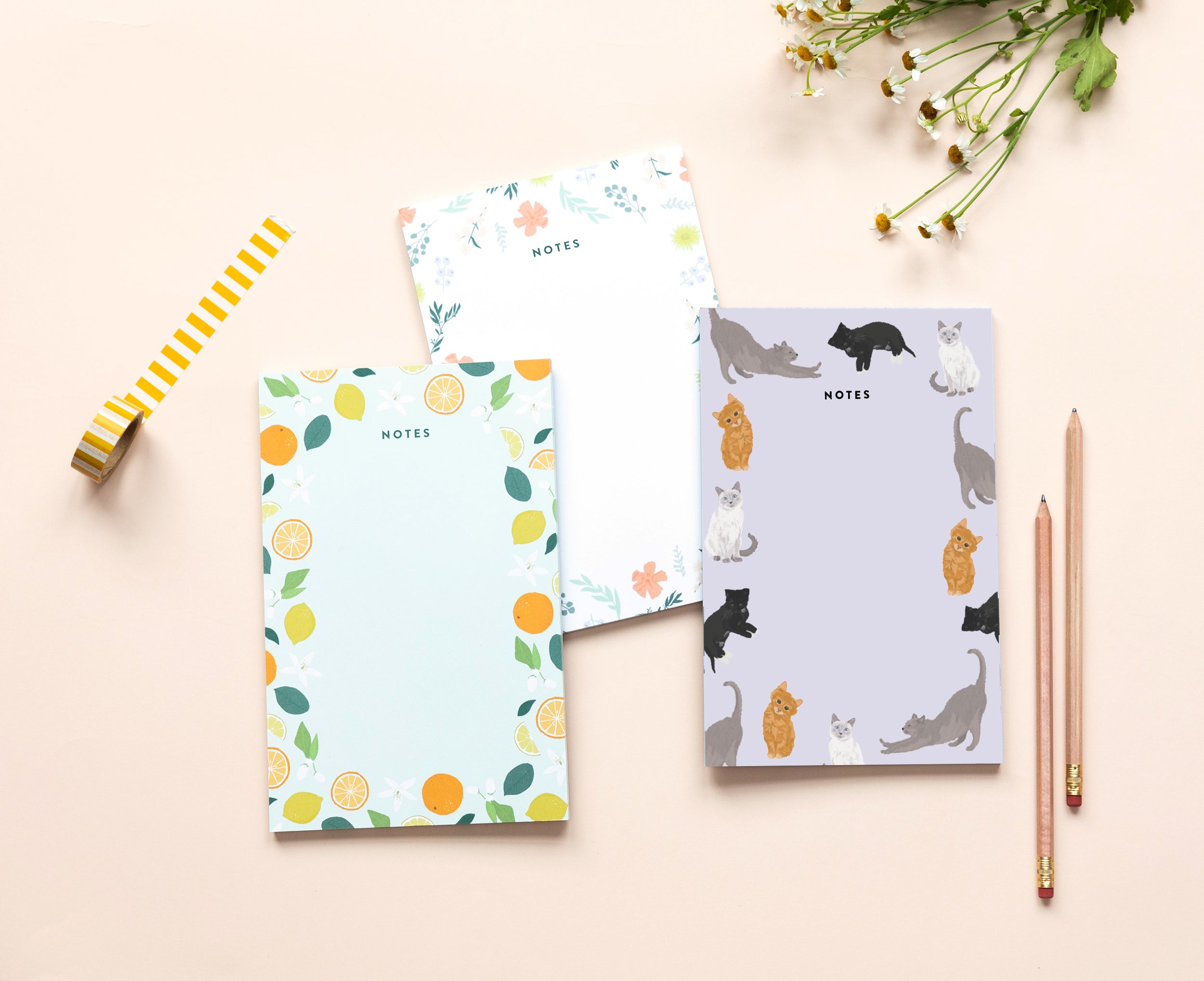 Floral/Notepad